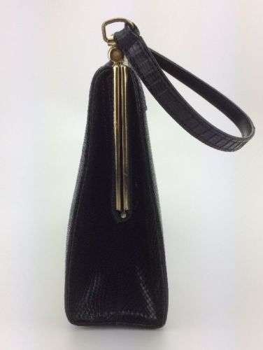 Luxury Lizard Heels Sz 7 Narrow With Black Lizard Handbag Classic Luxury